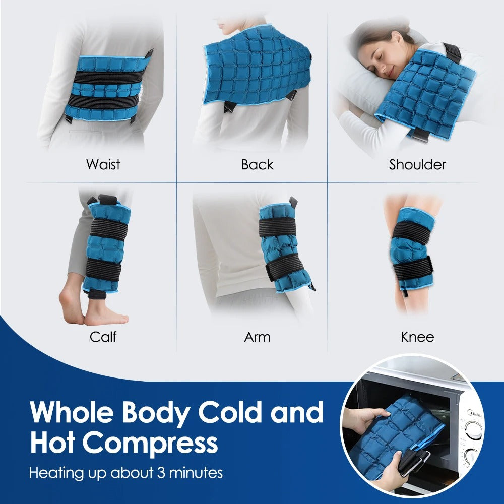 Large Reusable Ice Pack (13 x 22 in) – Cold Therapy Wrap for Back, Knee, Neck, Shoulder & Hip Relief