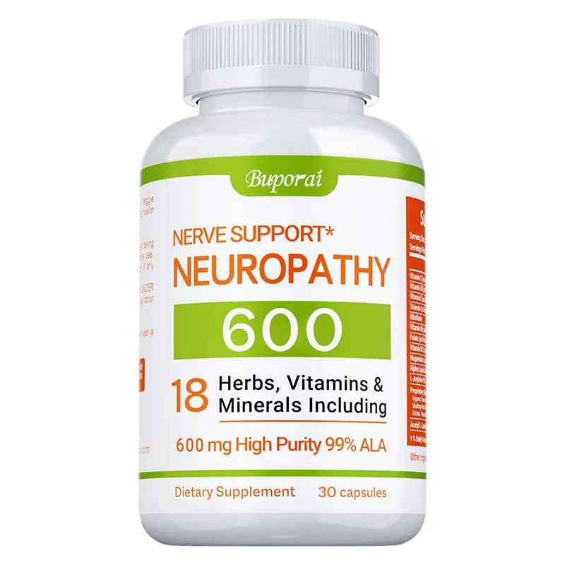 Advanced Nerve Support 600mg – Supports Nervous System Health, Brain Function, Energy & Calm