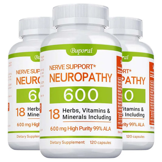 Advanced Nerve Support 600mg – Supports Nervous System Health, Brain Function, Energy & Calm