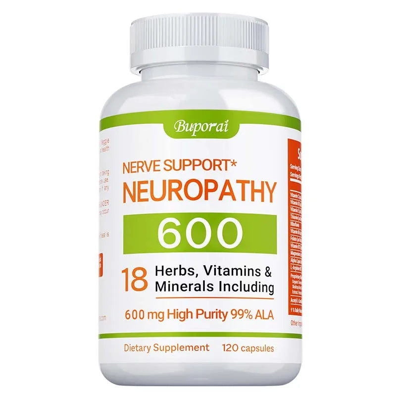 Advanced Nerve Support 600mg – Supports Nervous System Health, Brain Function, Energy & Calm
