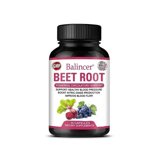 Beetroot Supplement for Heart & Circulation Support – Supports Healthy Blood Pressure & Cholesterol Levels, Antioxidant Support for Cardiovascular Health