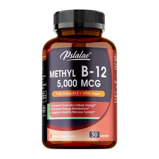 Vitamin B12 5000 mcg Supplement – Energy, Brain & Heart Health Support for Daily Vitality