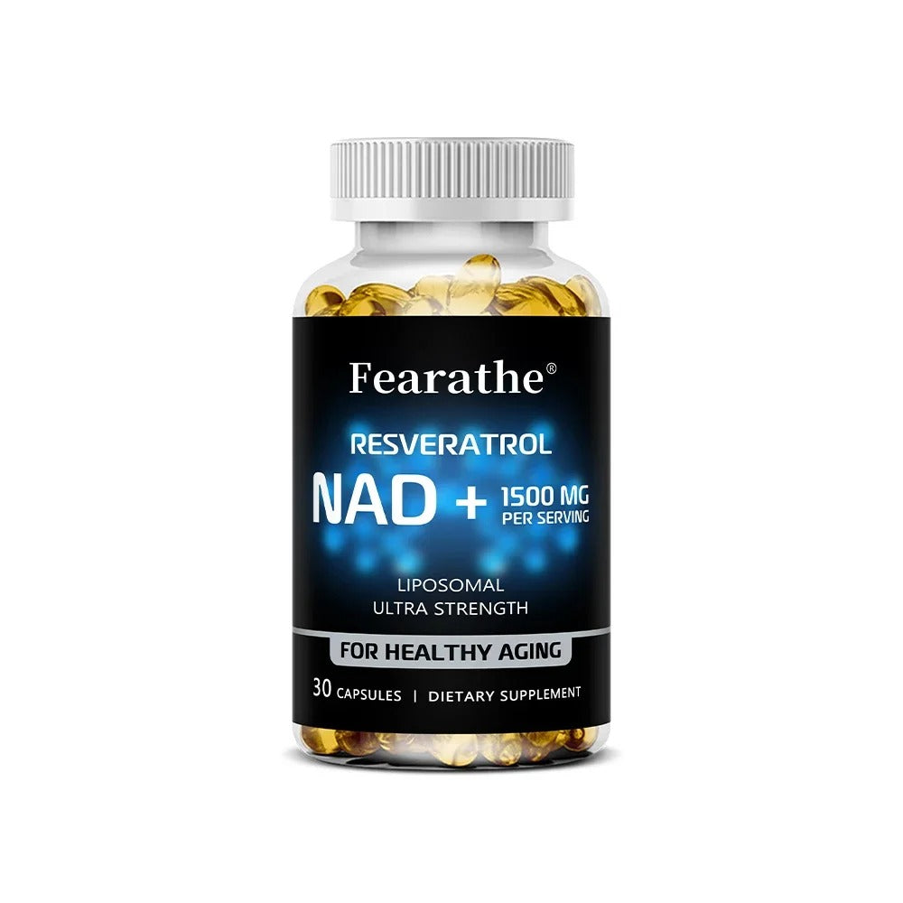 NAD+ Booster with Resveratrol – Cellular Energy & Vitality Support, Focus & Healthy Aging Formula.