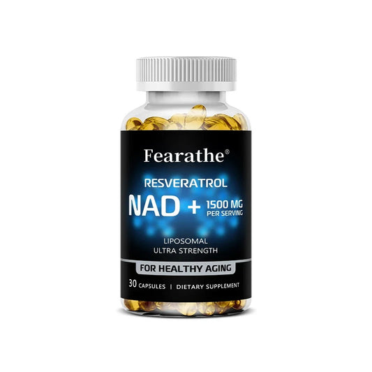 NAD+ Booster with Resveratrol – Cellular Energy & Vitality Support, Focus & Healthy Aging Formula.