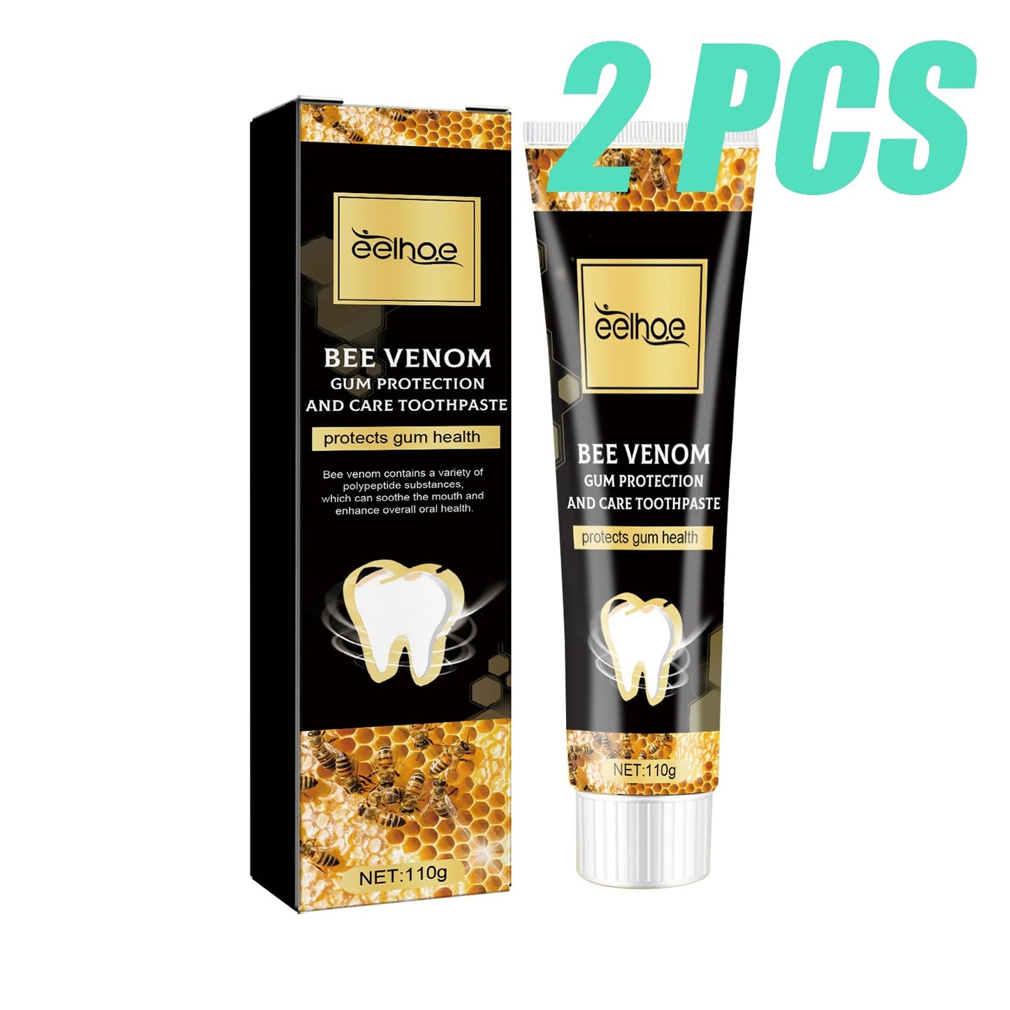Bee Venom Gum Care Toothpaste – Plaque Removal, Teeth Brightening & Long-Lasting Fresh Breath