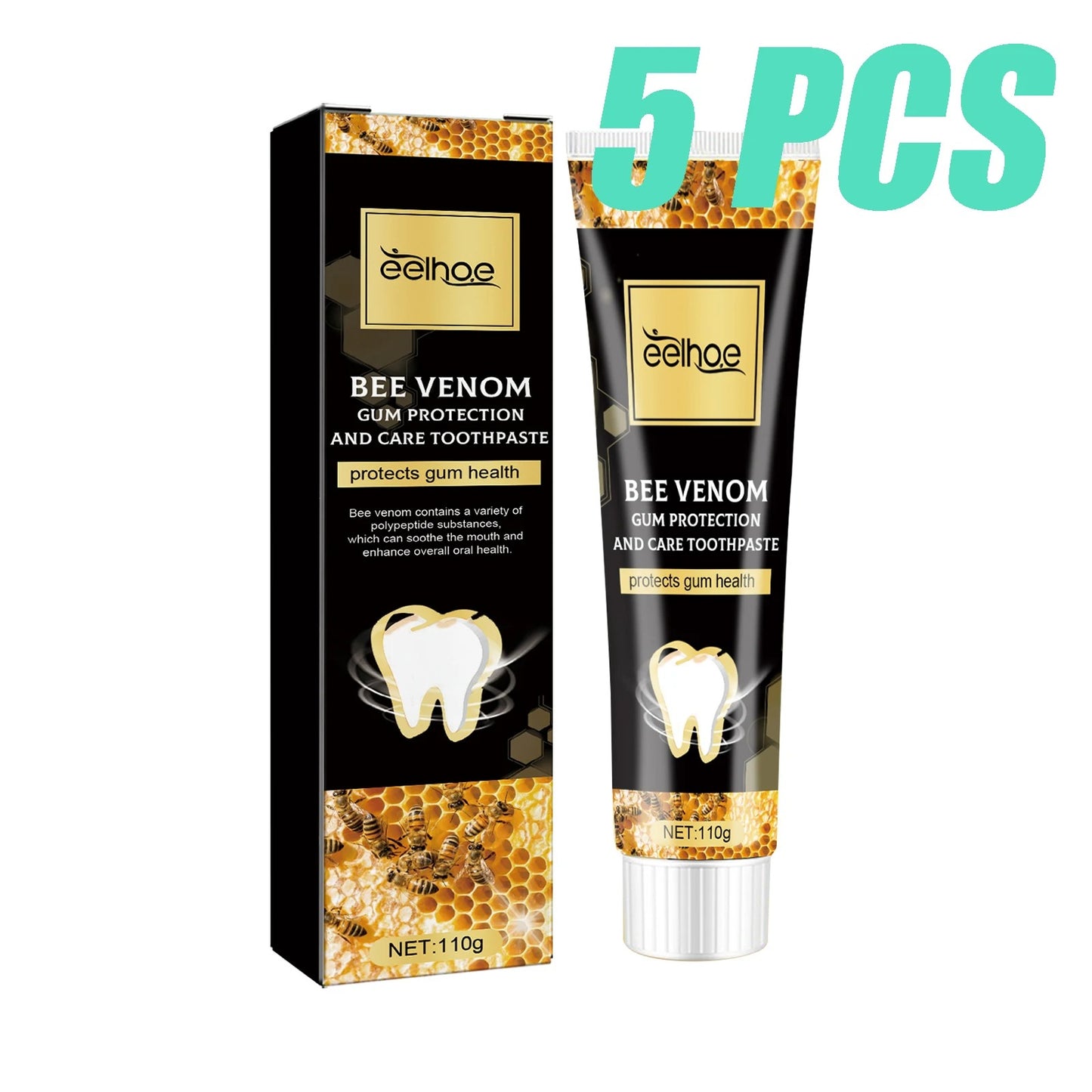 Bee Venom Gum Care Toothpaste – Plaque Removal, Teeth Brightening & Long-Lasting Fresh Breath